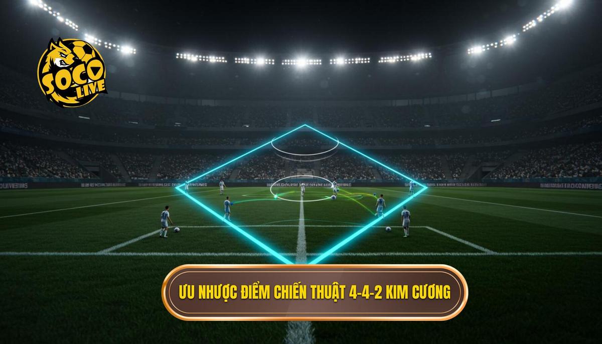 Phân Tích Ưu Nhược Điểm của Chiến thuật 4-4-2 Kim Cương