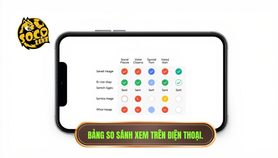 Bảng so sánh các phương thức xem trên điện thoại