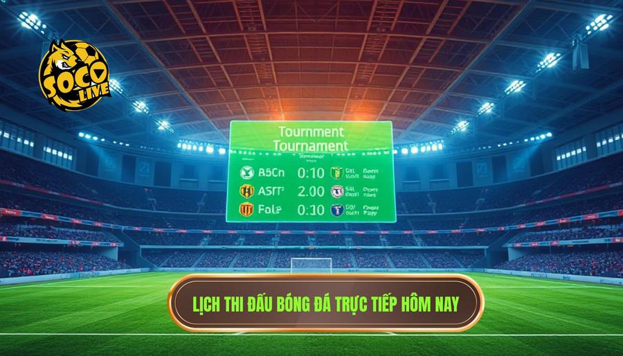Link xem bóng đá trực tiếp hôm nay - Trải nghiệm sân cỏ rực lửa tại SOCOLIVE 3 Bảng tổng hợp các giải đấu có link xem bóng đá trực tiếp hôm nay
